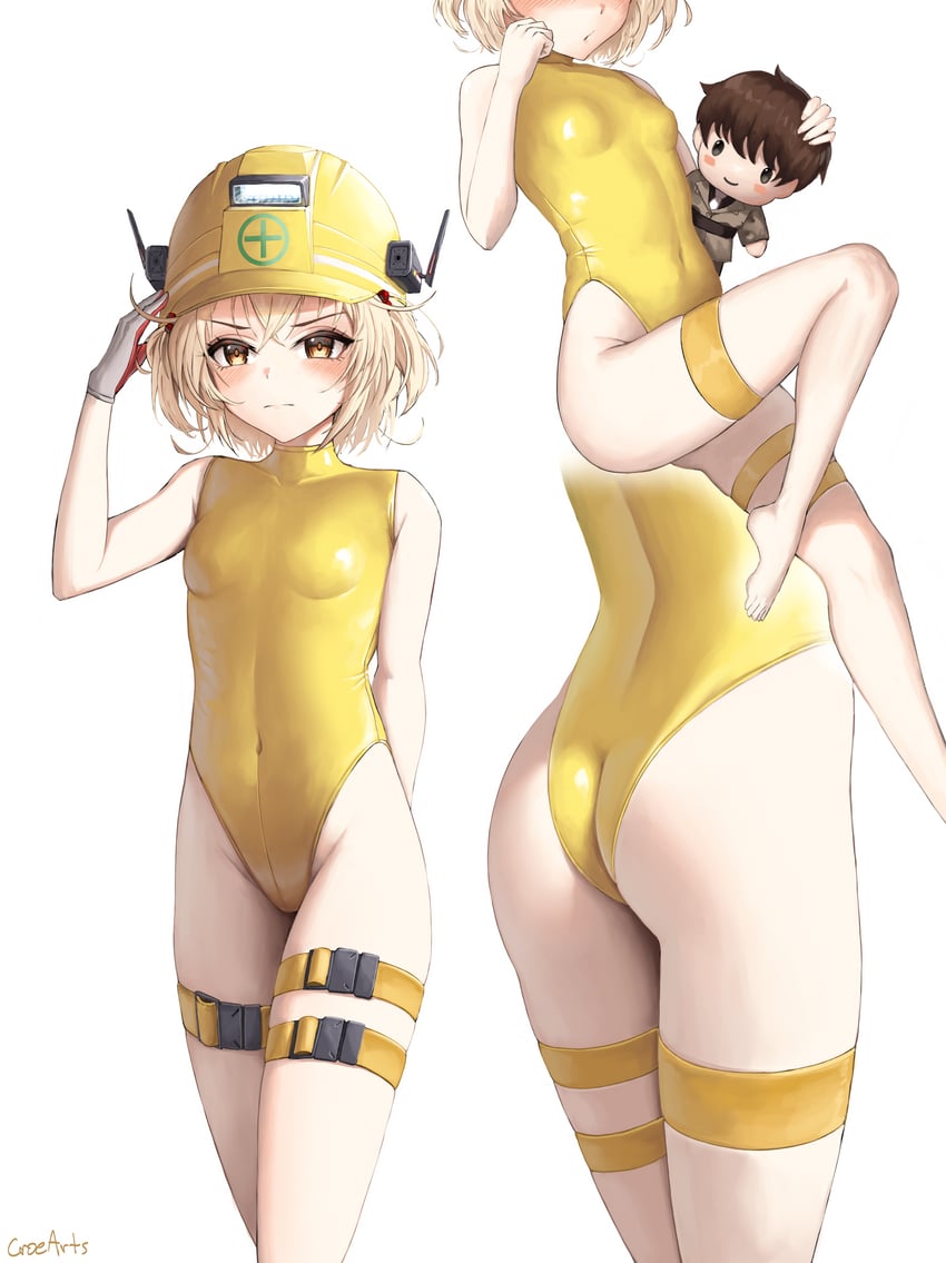 commander and liter (goddess of victory: nikke) drawn by doctorcroe