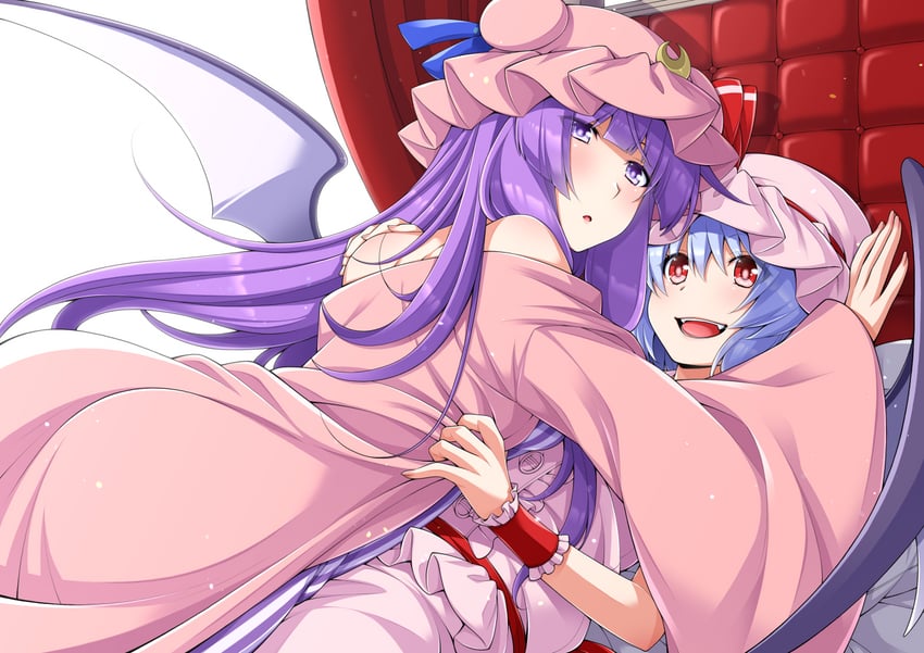 remilia scarlet and patchouli knowledge (touhou) drawn by eichi_yuu