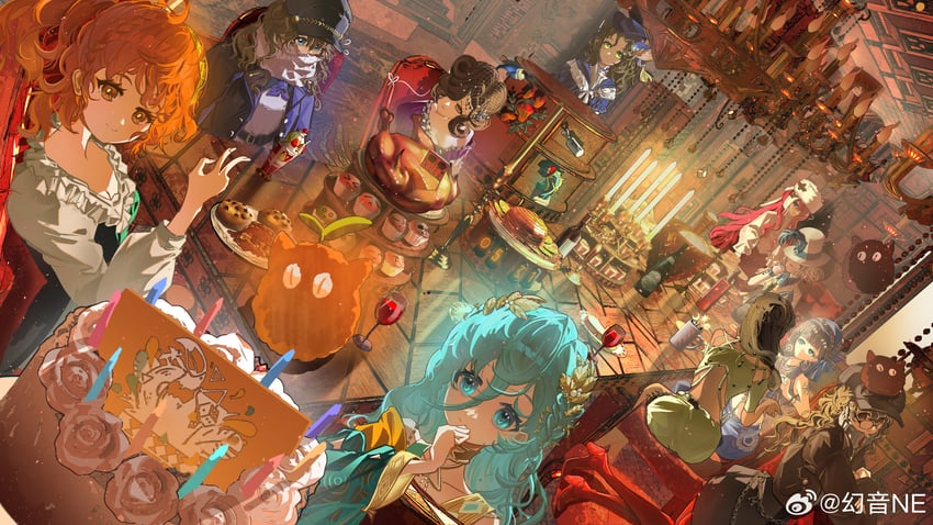 37, marcus, jessica, tuesday, carbuncle, and 6 more (reverse:1999) drawn by huanyin