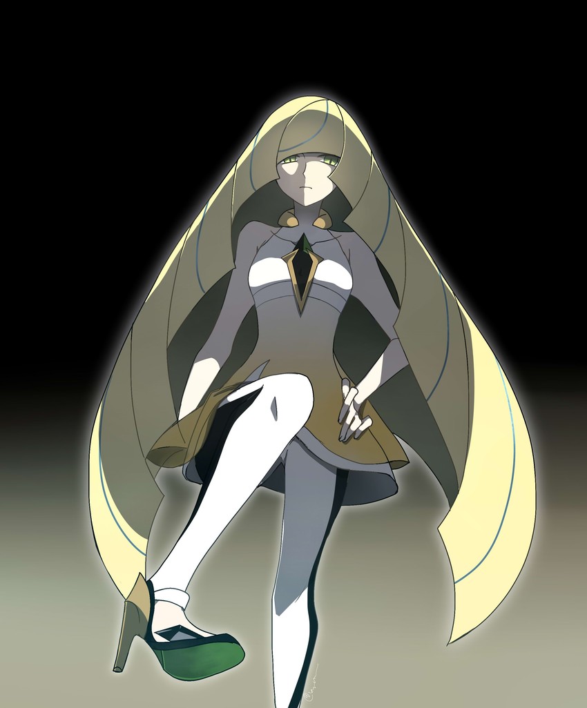 lusamine (pokemon and 1 more) drawn by kuroi_paseri