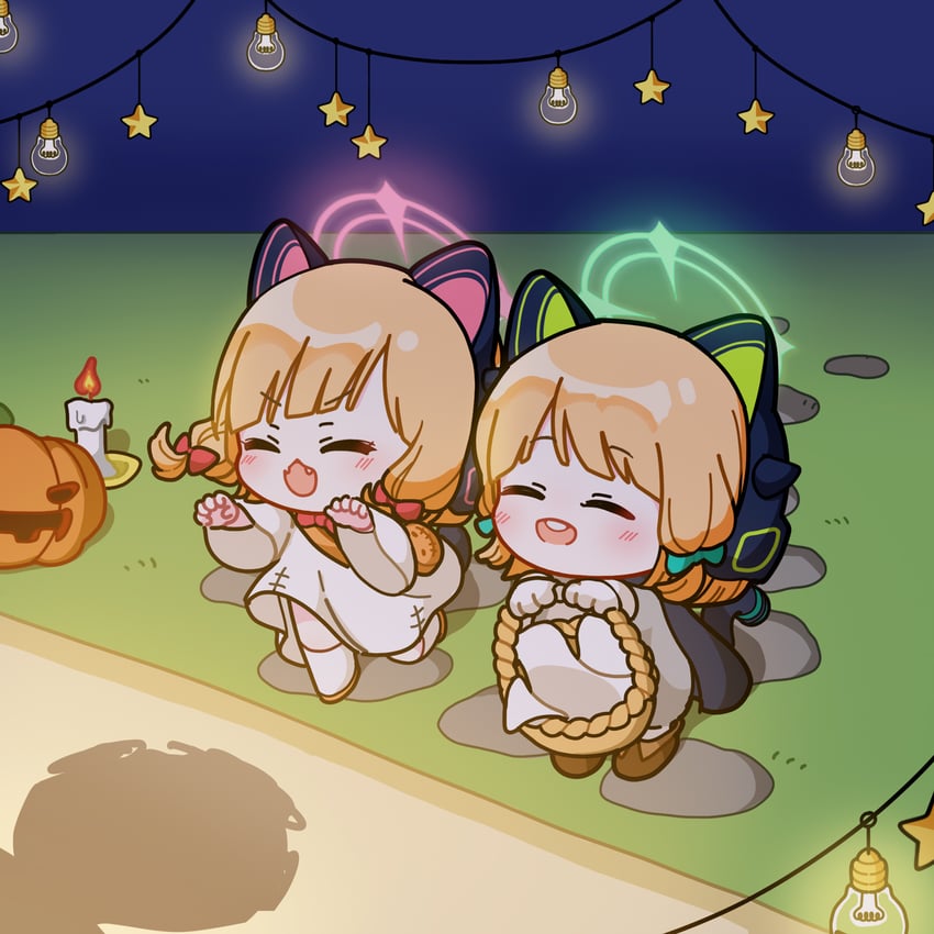 momoi and midori (blue archive) drawn by uz_(uzru0428)