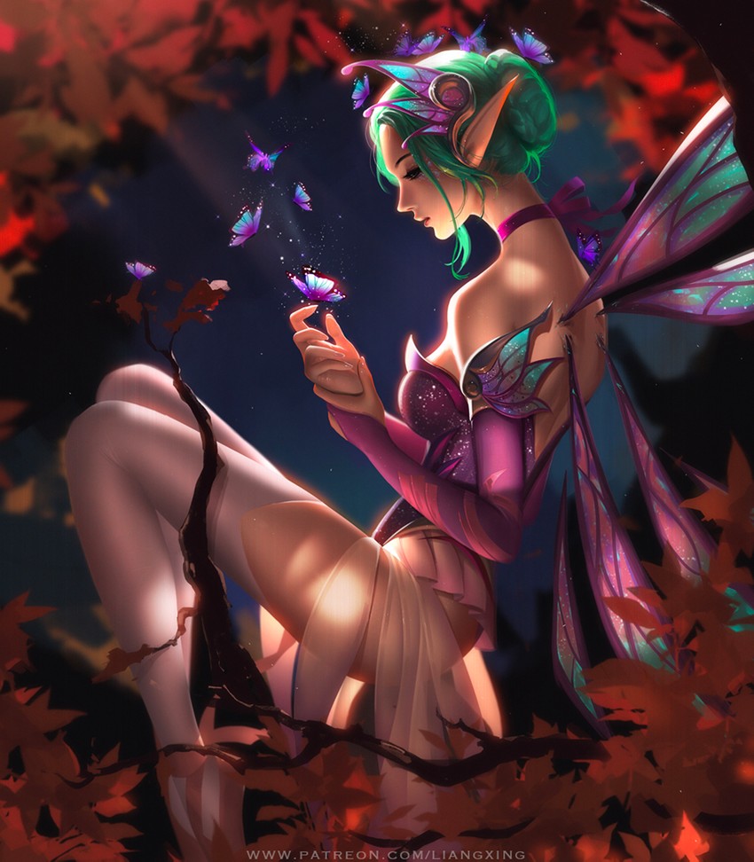 mercy and sugar plum fairy mercy (overwatch and 1 more) drawn by liang_xing