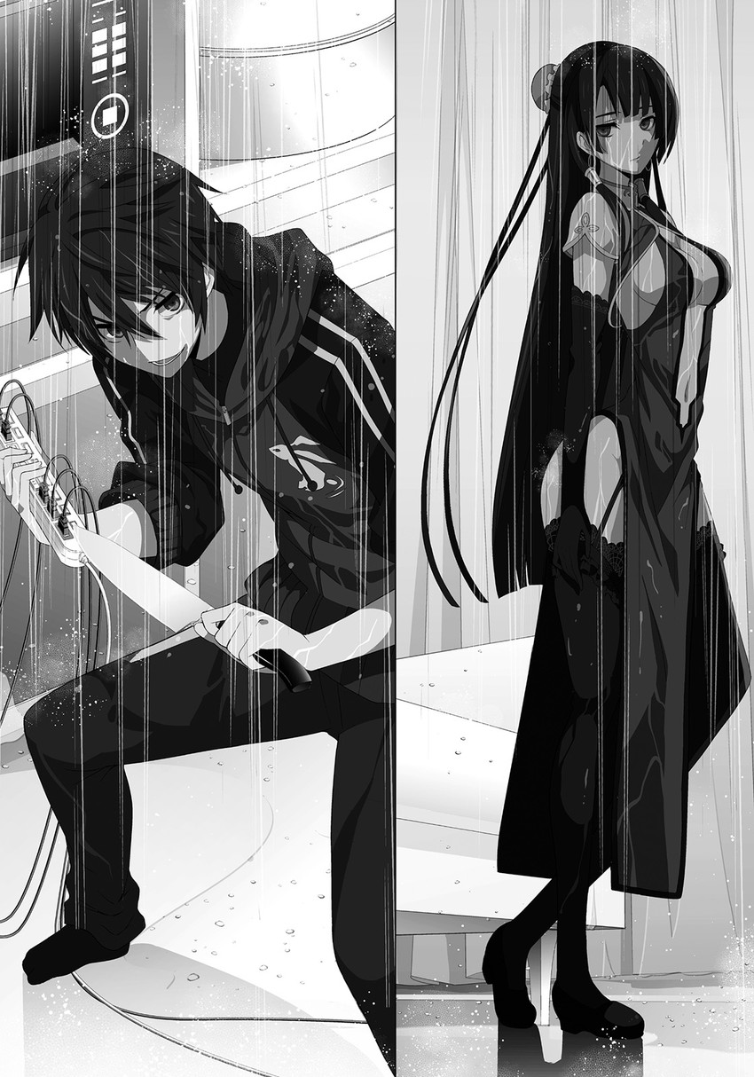 shiroyama kyousuke and lu niang-lan (mitou shoukan://blood sign) drawn by ikawa_waki