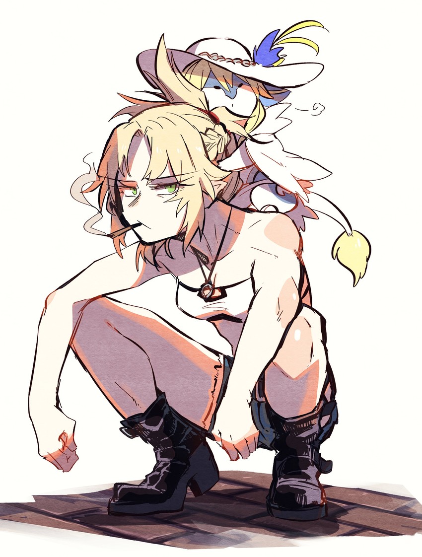 artoria pendragon and mordred (fate and 2 more) drawn by takatsuki_nato