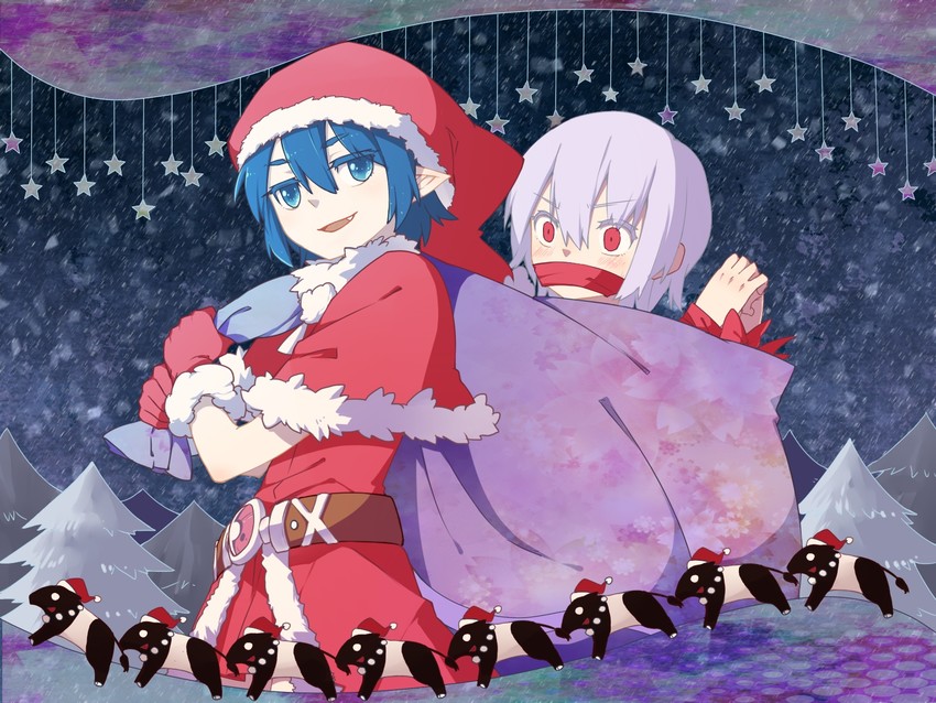 kishin sagume and doremy sweet (touhou) drawn by beichen_xiaobei