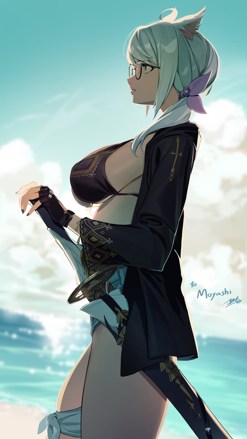 warrior of light (original and 2 more) drawn by ibaraki_shun