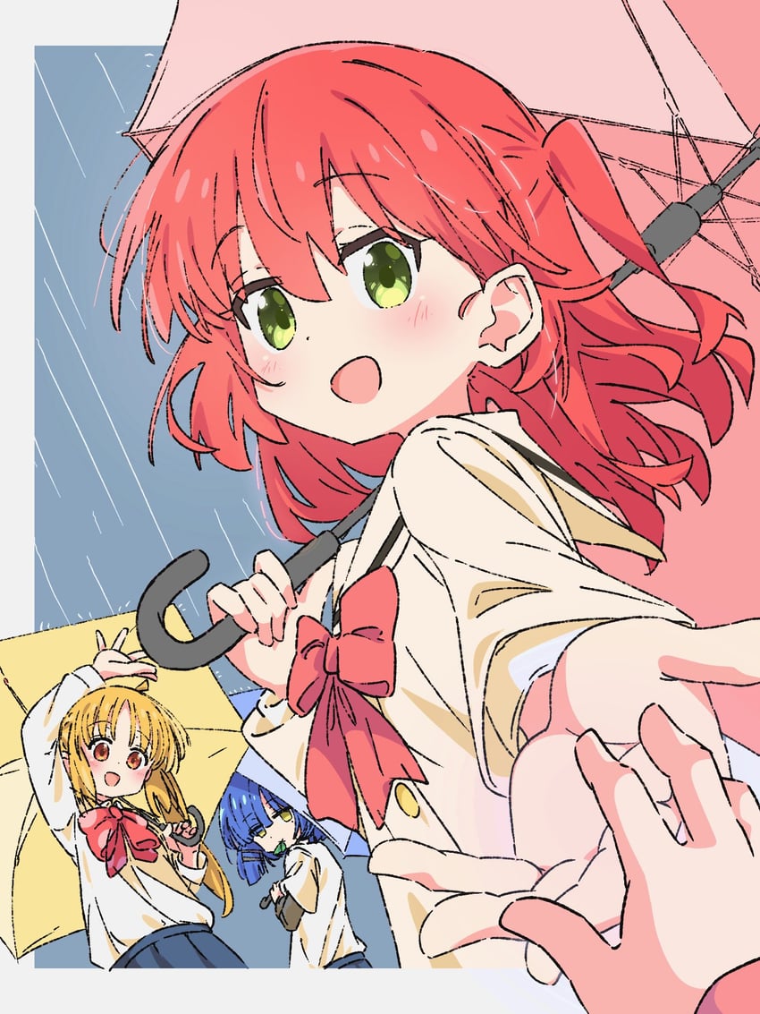 gotoh hitori, kita ikuyo, ijichi nijika, and yamada ryo (bocchi the rock!) drawn by shinshin_(ssnsn_oekaki)