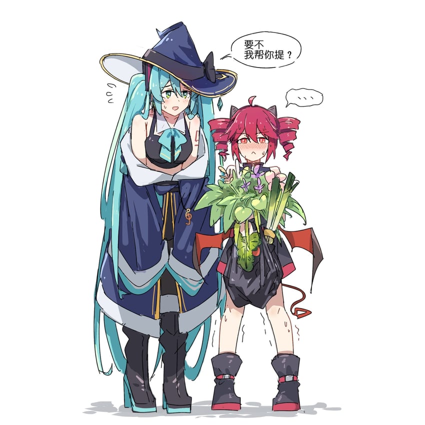 hatsune miku and kasane teto (vocaloid and 1 more) drawn by frontiersun