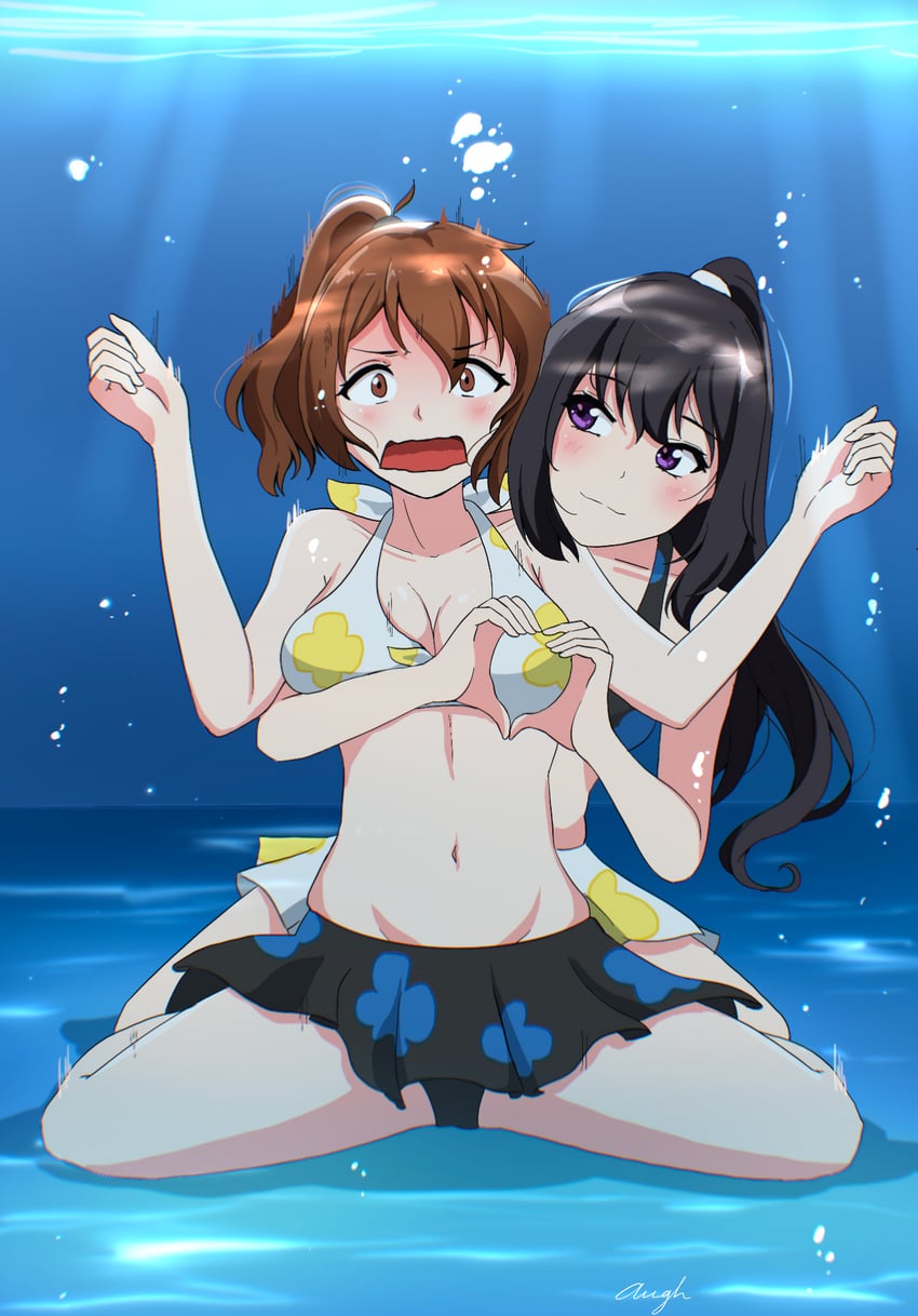 oumae kumiko and kousaka reina (hibike! euphonium) drawn by aauugghh_garrison