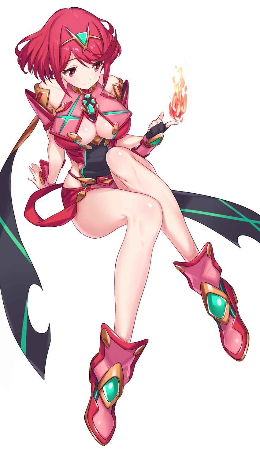 pyra (xenoblade chronicles and 1 more) drawn by green322