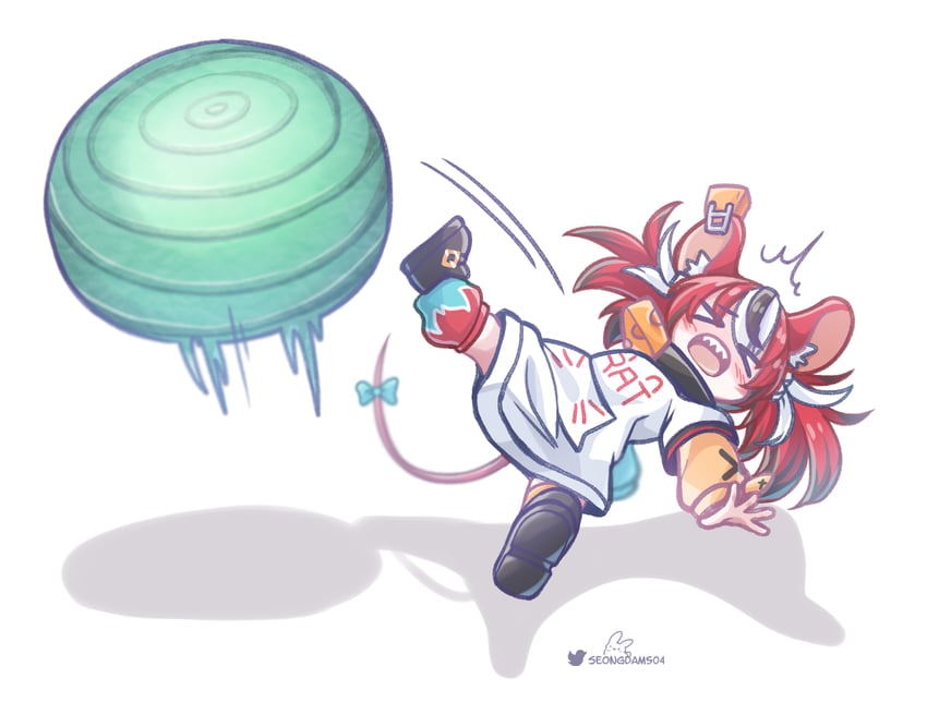 hakos baelz (hololive and 1 more) drawn by monja_(monja0521)
