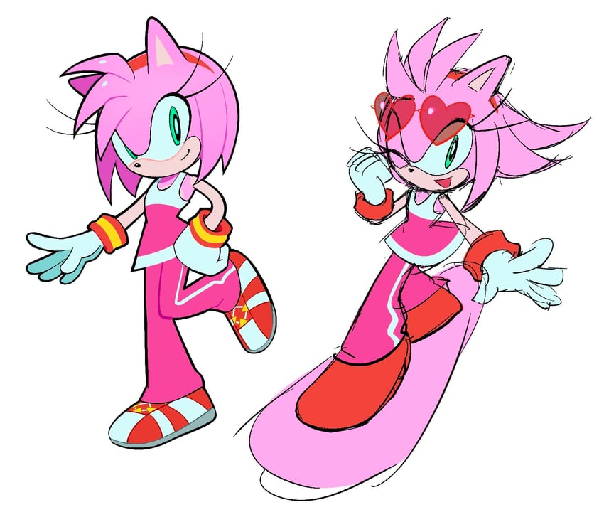 amy rose (sonic and 1 more) drawn by rodka_sth