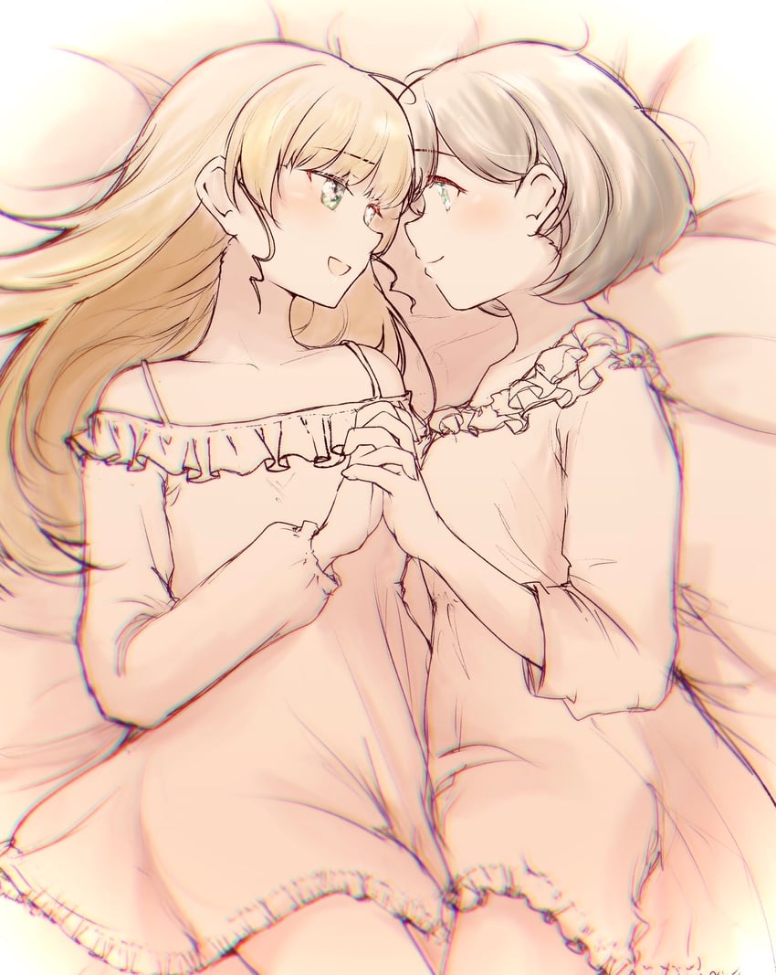 heanna sumire and tang keke (love live! and 1 more) drawn by katsuragi_(webmaster909)