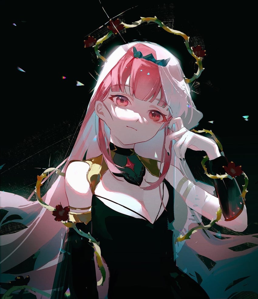 mori calliope (hololive and 1 more) drawn by requiem_(requiem_art)