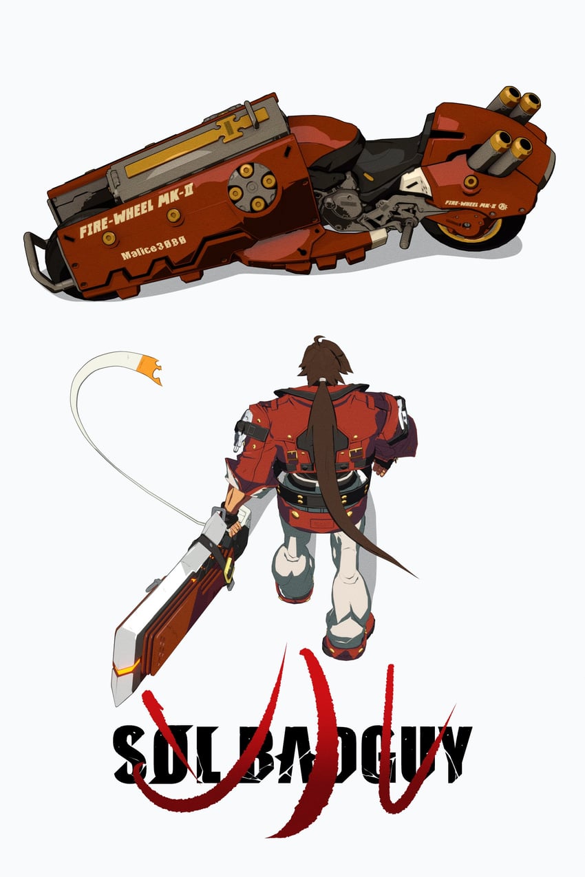 sol badguy (guilty gear and 2 more) drawn by malice3080