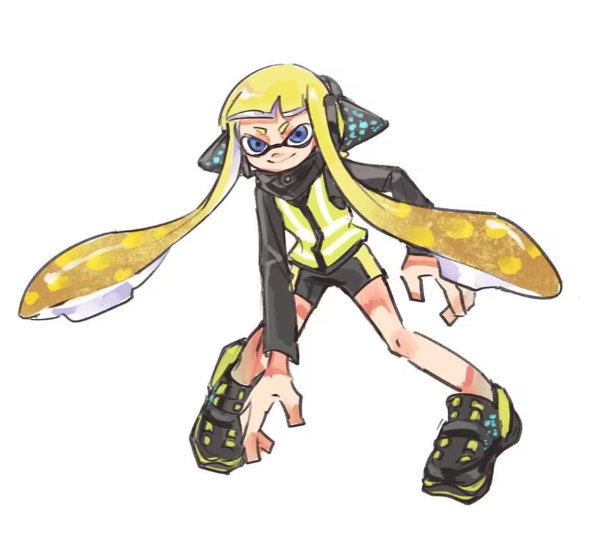 inkling player character, inkling girl, and agent 3 (splatoon and 1 more) drawn by gucandiyi52092
