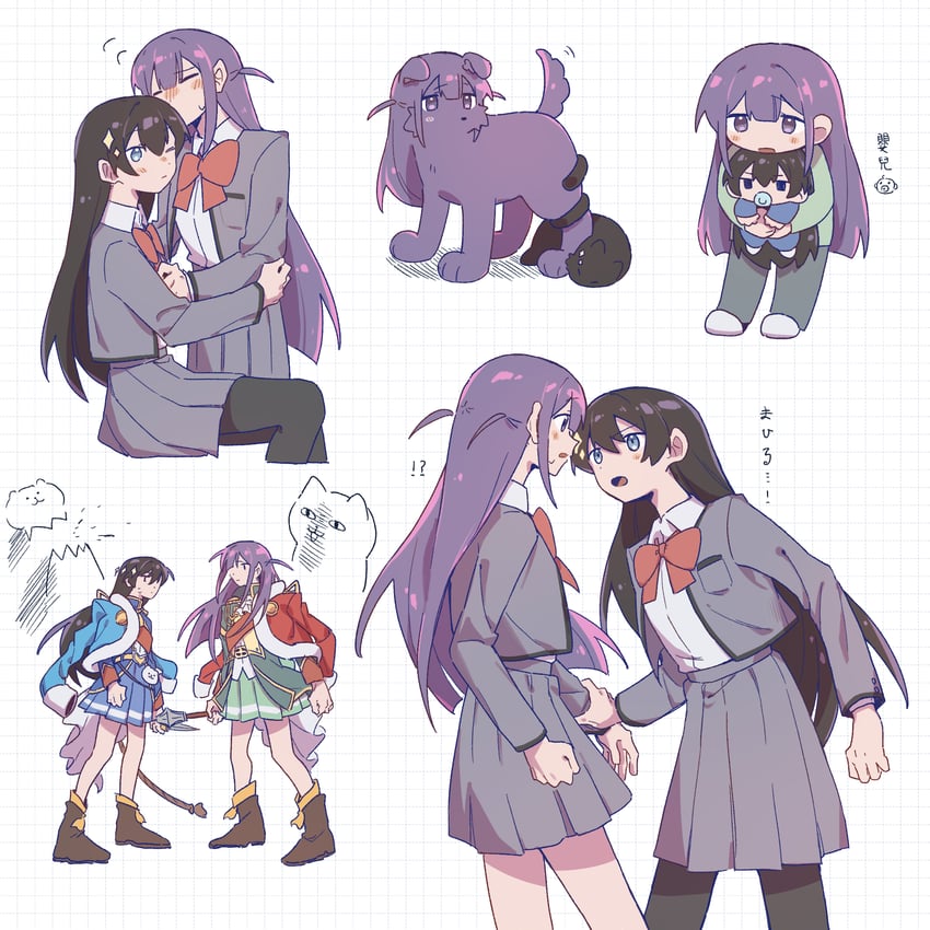 tsuyuzaki mahiru and kagura hikari (shoujo kageki revue starlight) drawn by rei931218