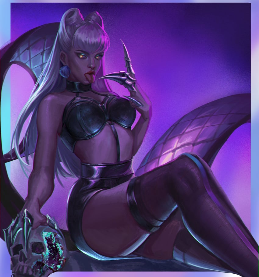 evelynn and k/da all out evelynn (league of legends) drawn by ssir_hazuka