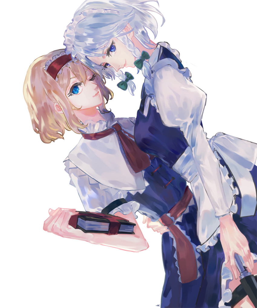 izayoi sakuya and alice margatroid (touhou) drawn by kotaro-nosuke