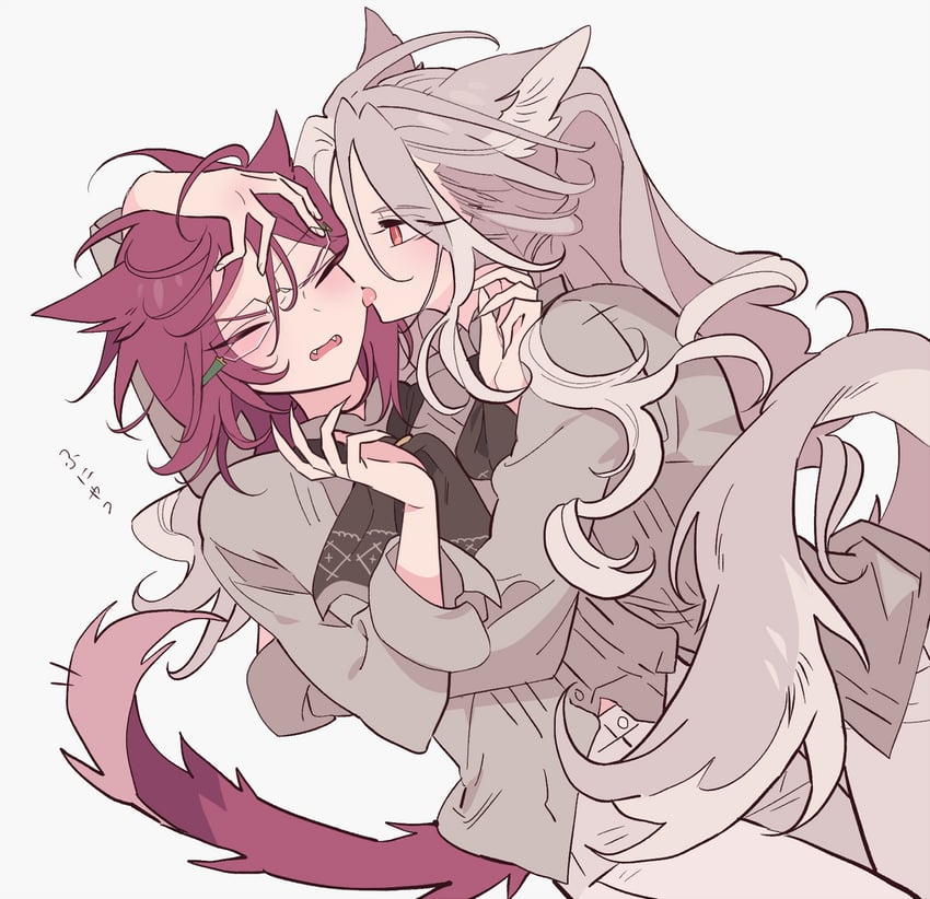 saegusa ibara and ran nagisa (ensemble stars!) drawn by meremero