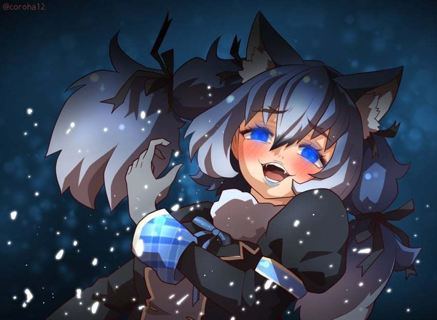 dire wolf (kemono friends and 2 more) drawn by coroha