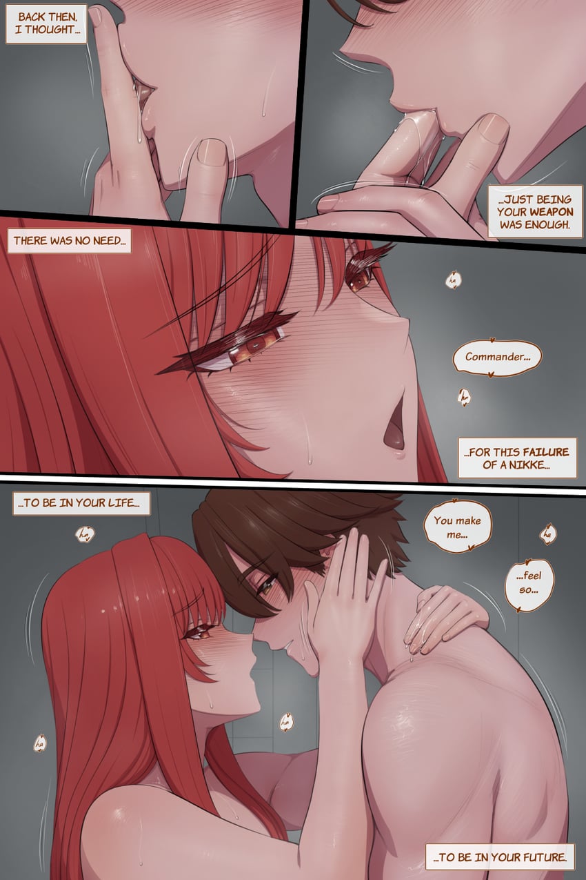 rapi and commander (goddess of victory: nikke) drawn by lvl_(sentrythe2310)