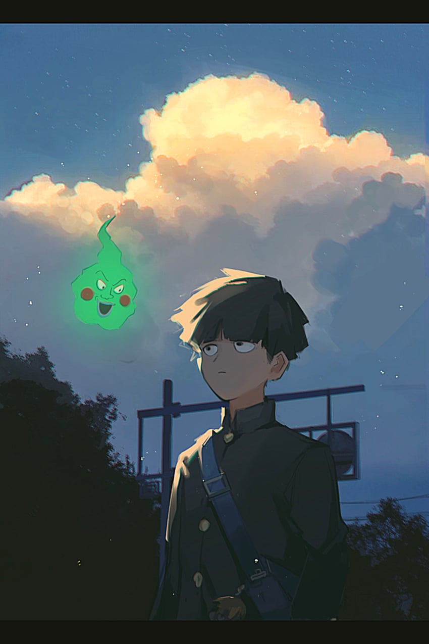 kageyama shigeo and ekubo (mob psycho 100) drawn by user_jcym8788