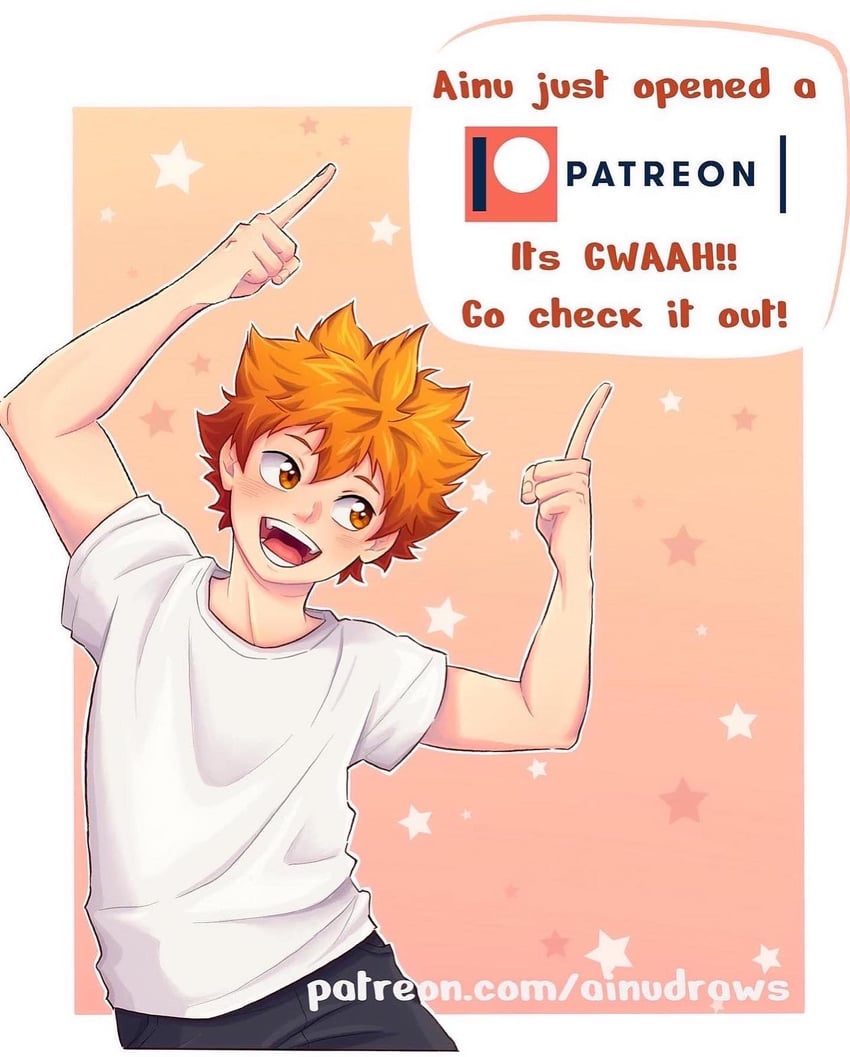 hinata shouyou (haikyuu!!) drawn by ainudraws