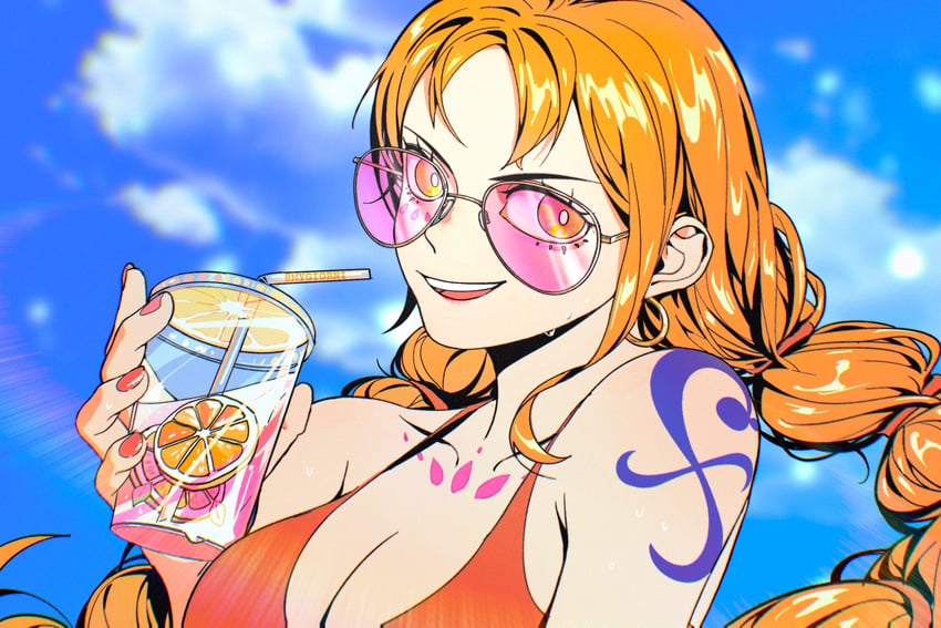 nami (one piece and 1 more) drawn by mygiorni