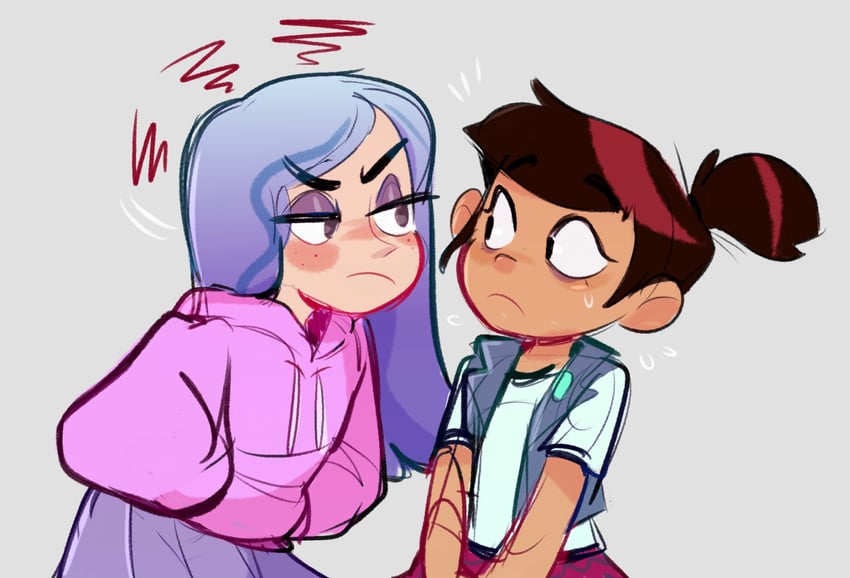andrea davenport and molly mcgee (the ghost and molly mcgee) drawn by bonnie_yun28