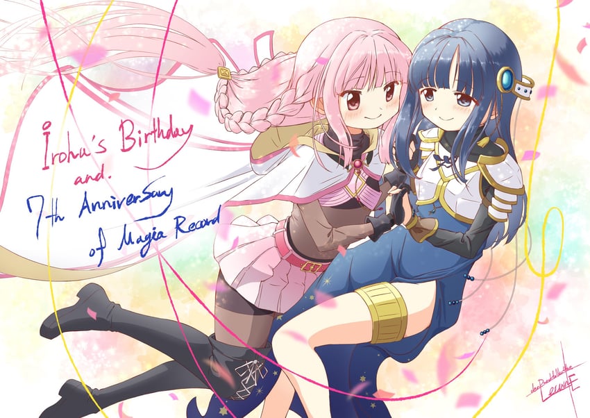 tamaki iroha and nanami yachiyo (mahou shoujo madoka magica and 1 more) drawn by durchfallkaffee_levante
