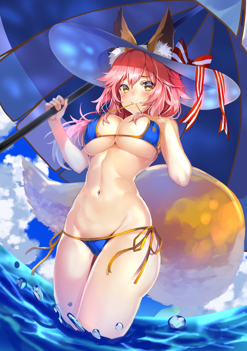 tamamo and tamamo no mae (fate and 1 more) drawn by shimofuri