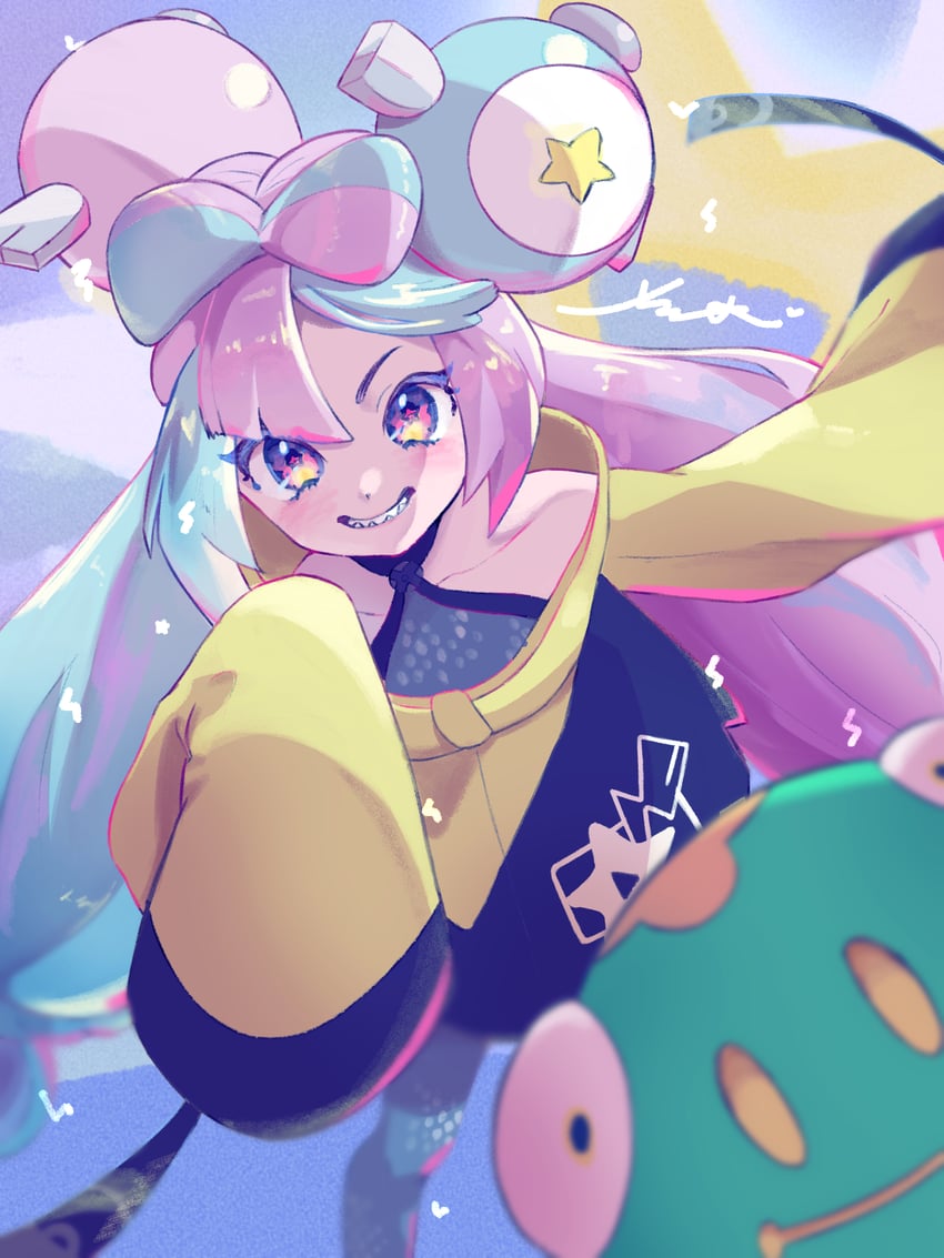 iono, magnemite, and bellibolt (pokemon and 1 more) drawn by surumeika_(ninfiiiir)