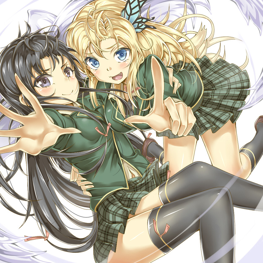 kashiwazaki sena and mikazuki yozora (boku wa tomodachi ga sukunai) drawn by kukkumann