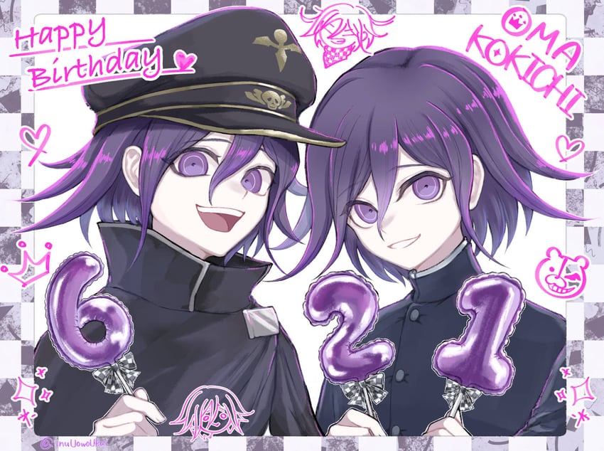 oma kokichi (danganronpa and 1 more) drawn by inukai_(inuuowoukai)