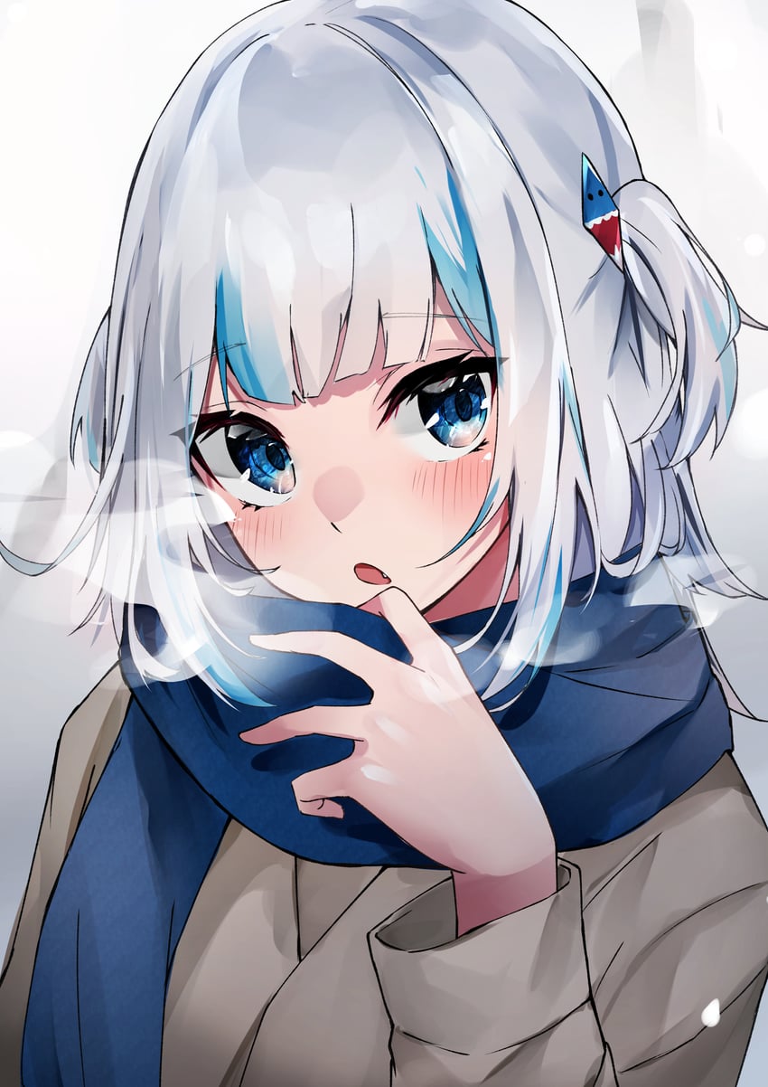 gawr gura (hololive and 1 more) drawn by nanashinayuzu_mochi