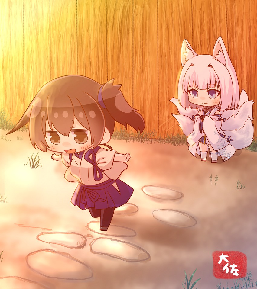 kaga (kantai collection and 1 more) drawn by taisa_(kari)