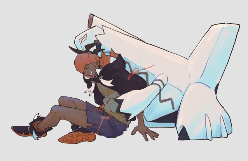 raihan and duraludon (pokemon and 1 more) drawn by sagemaru-br