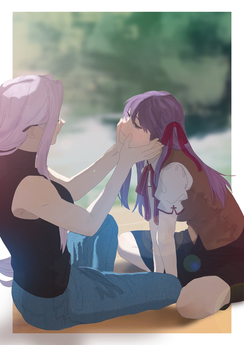 matou sakura and medusa (fate and 1 more) drawn by namunamu1104