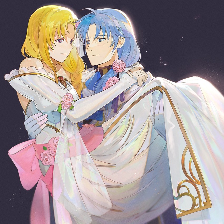 pent and louise (fire emblem and 2 more) drawn by kyufe