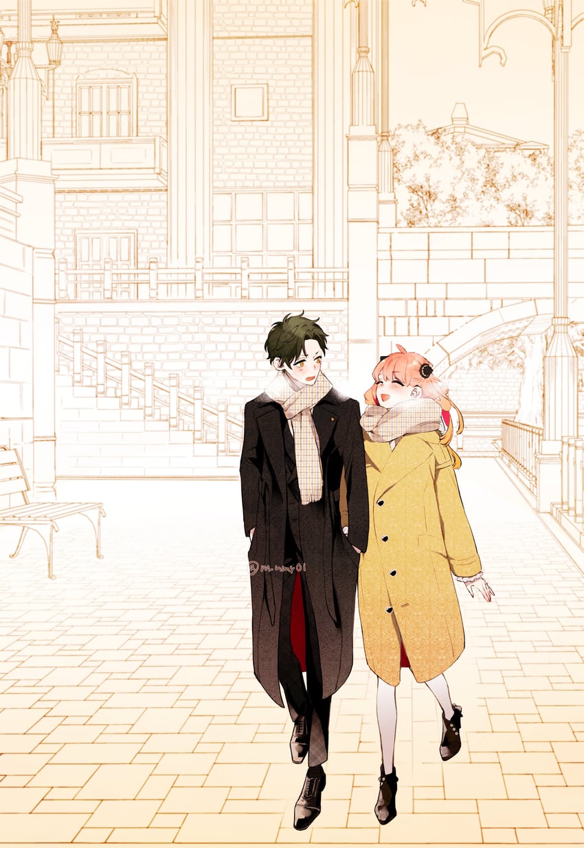 anya and damian desmond (spy x family) drawn by hinamori_(m_nmy01)