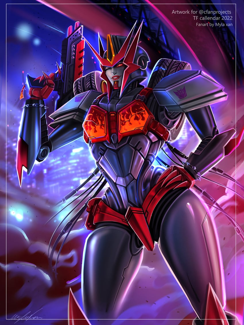 flamewar (transformers) drawn by myla_xan