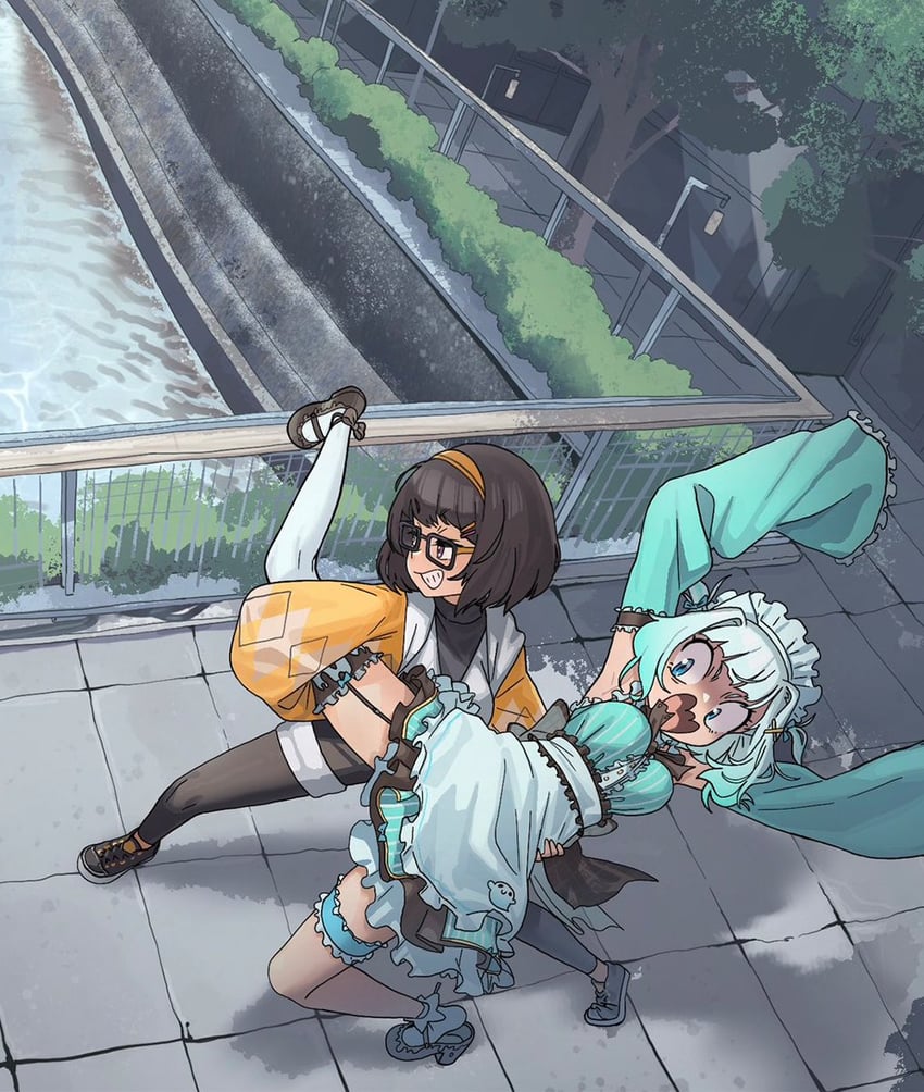 mint fantome and kanauru (original and 1 more) drawn by zedd_(zedgawr)