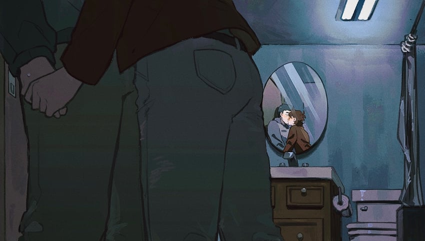ryan akagi and min-gi park (infinity train) drawn by a-kai202