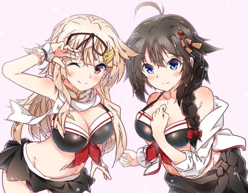 shigure, yuudachi, shigure kai ni, and yuudachi kai ni (kantai collection) drawn by halkawa501
