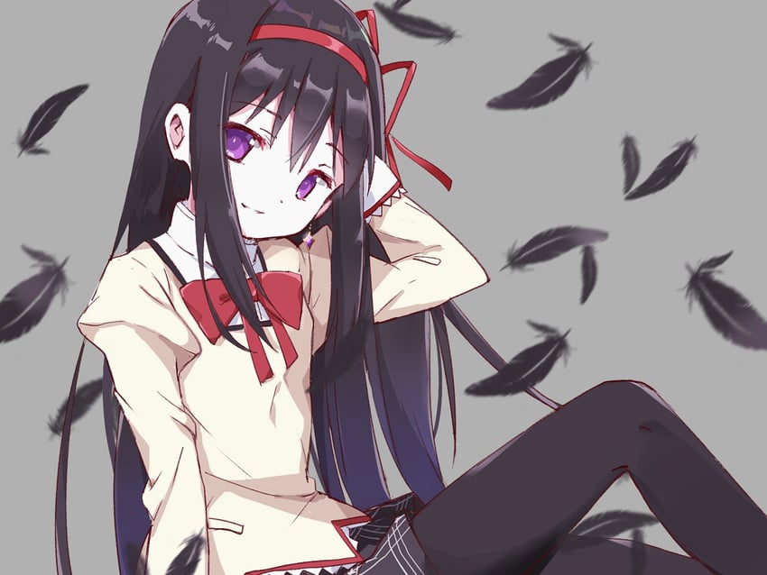 akemi homura (mahou shoujo madoka magica) drawn by tsubaki_(tatajd)