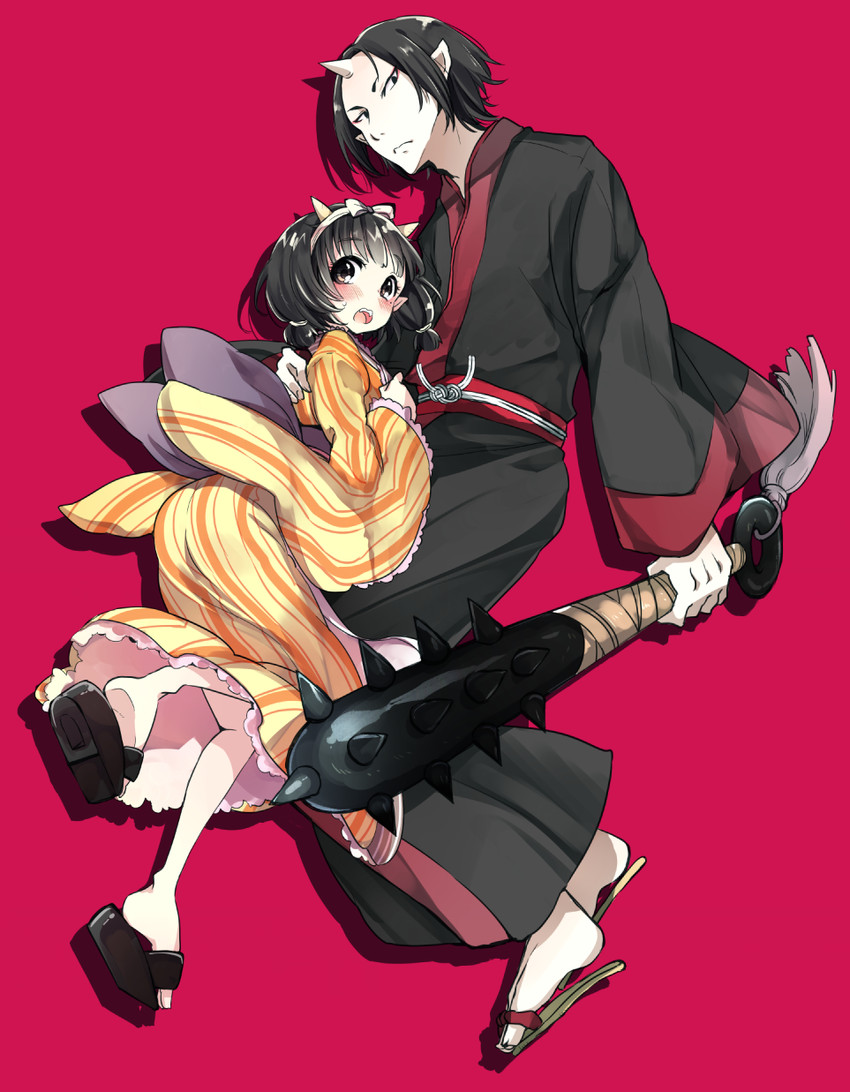 hoozuki and peach maki (hoozuki no reitetsu) drawn by kanro_ame_(ameko)