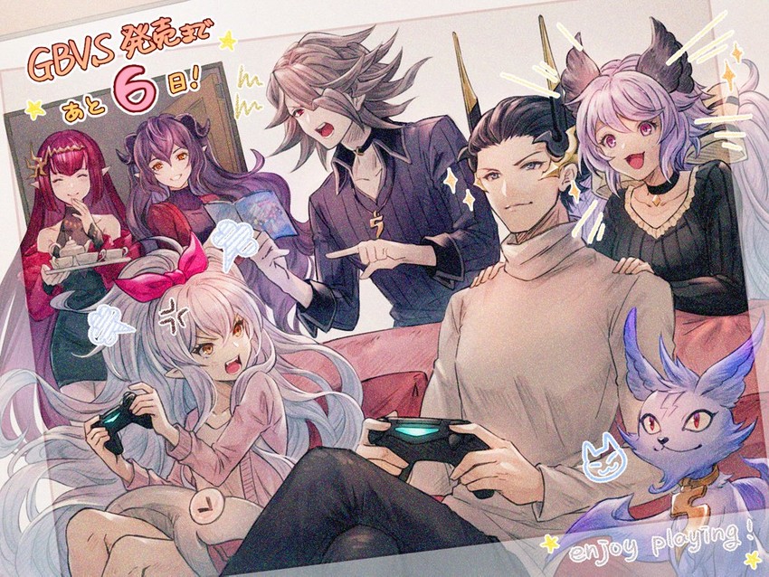medusa, satyr, nezha, baal, euryale, and 2 more (granblue fantasy and 1 more)