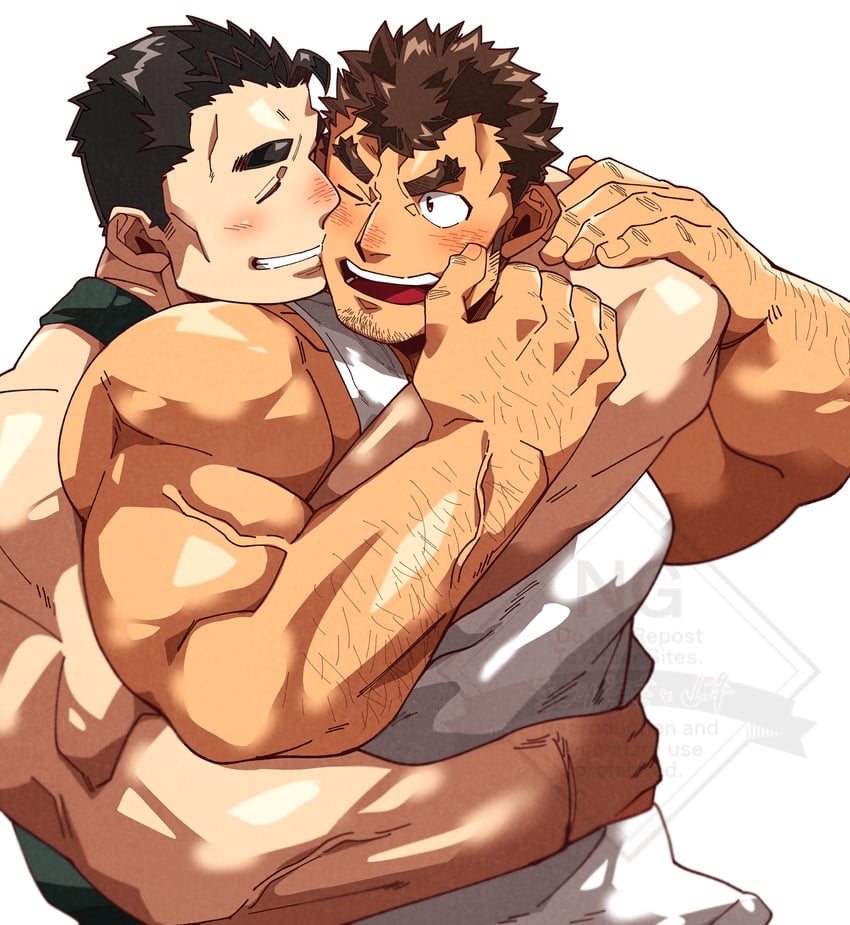 protagonist 3 and takabushi kengo (tokyo afterschool summoners) drawn by kizami_nori_to_yamaimo