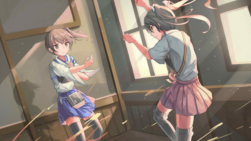 kaga and zuikaku (kantai collection and 1 more) drawn by cchhii3